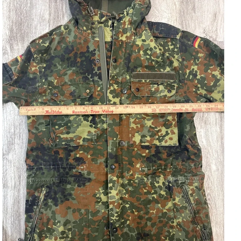 1993 German Army Bundeswehr Flecktarn Field Jacket Parka Hooded Sz 185/95 NATO‎